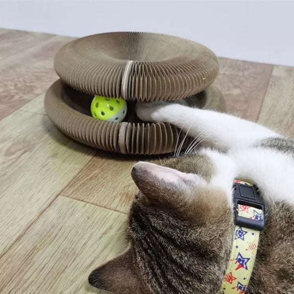 Griffoir pour Chat avec Boule - Three cozy cats